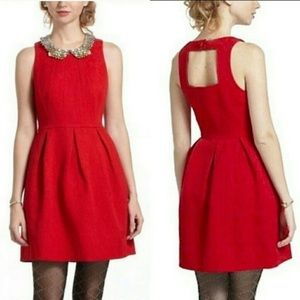 Moulinette Soeurs Red Textured Mini Dress